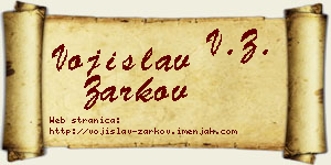 Vojislav Žarkov vizit kartica